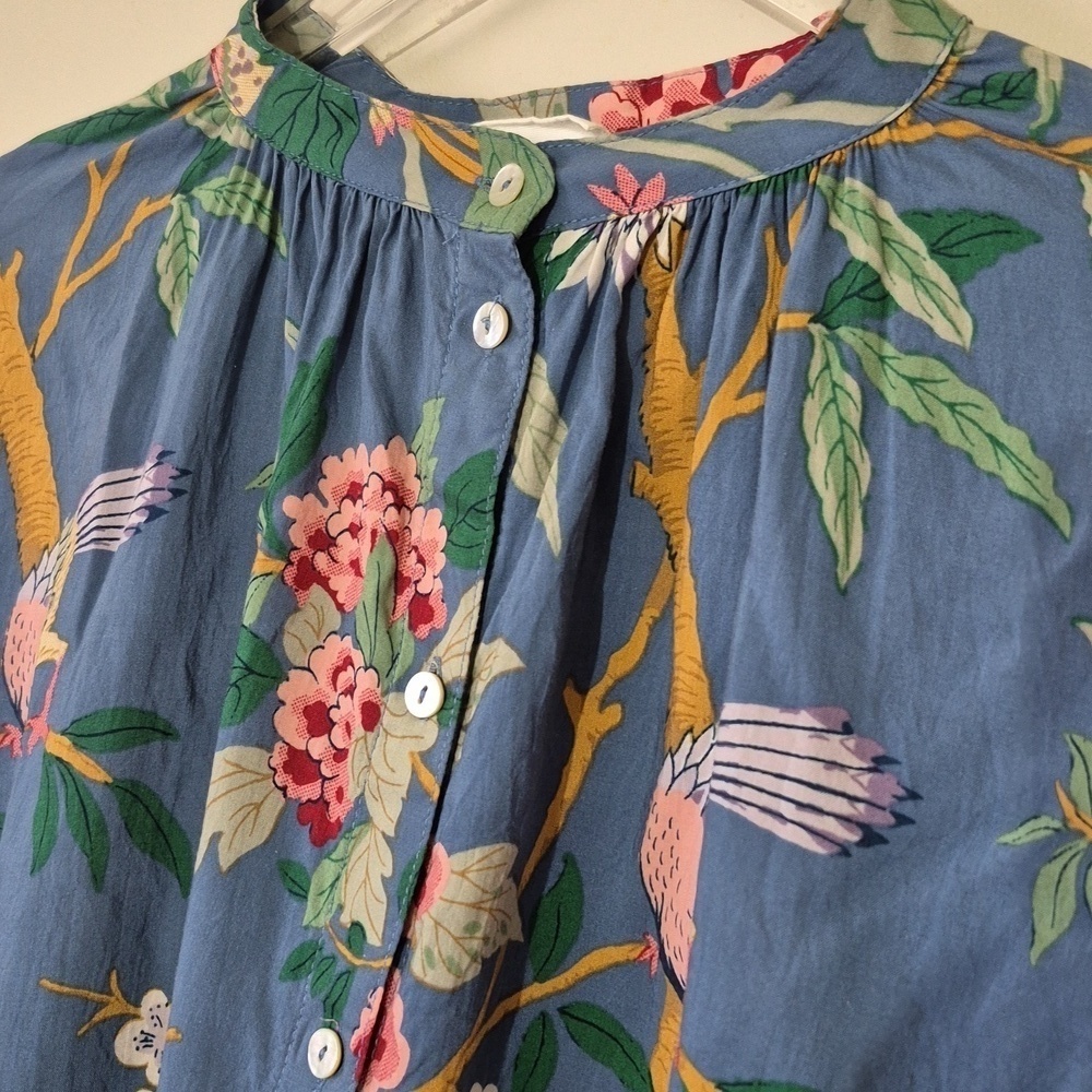 GP & J Baker X H&M Feminine Floral Cottagecore Boho Flowy Top, Size M - US  6 - Picture 4 of 11